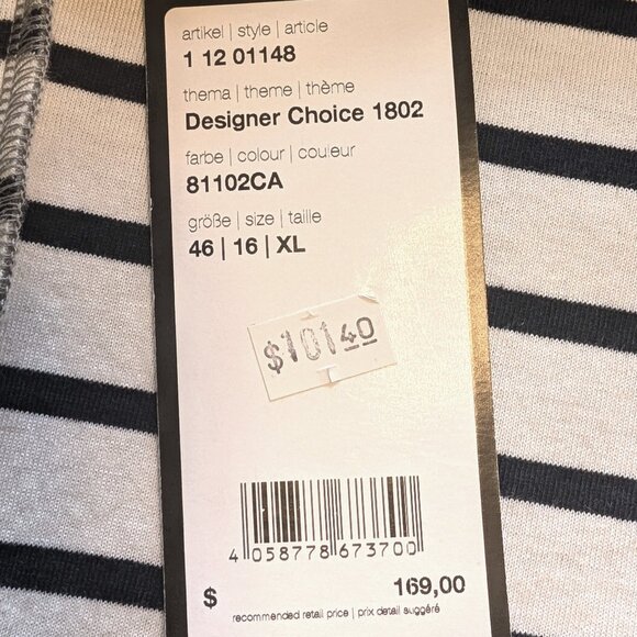 OLSEN EUROPE NWT cardigan vest coat Sz XL /16 DESIGNED IN GERMANY NAUTICAL SOFT - Picture 6 of 14